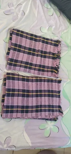 Kit de 2 mantas para sofá, banco ou puff por apenas 40,00.