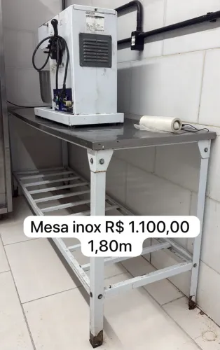 Mesa inox 1,80