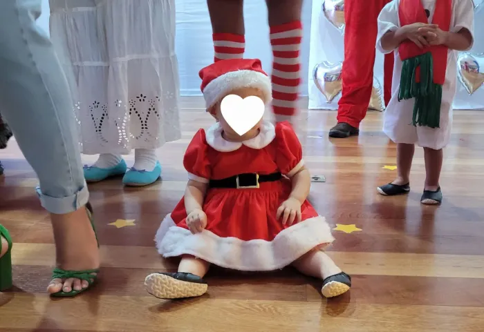 Fantasia mamãe Noel 1 ano