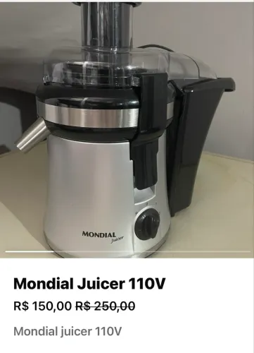 Mondial Juicer 110V
