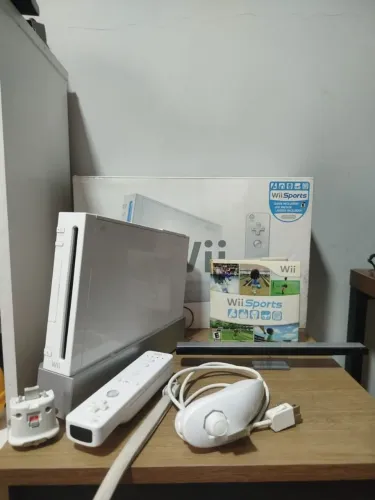 Nintendo wii na caixa