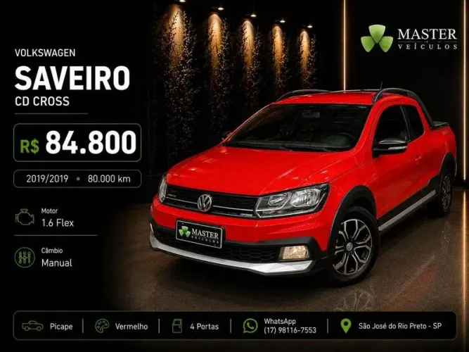 Volkswagen Saveiro Cross 1.6 T.flex 16V CD 2019
