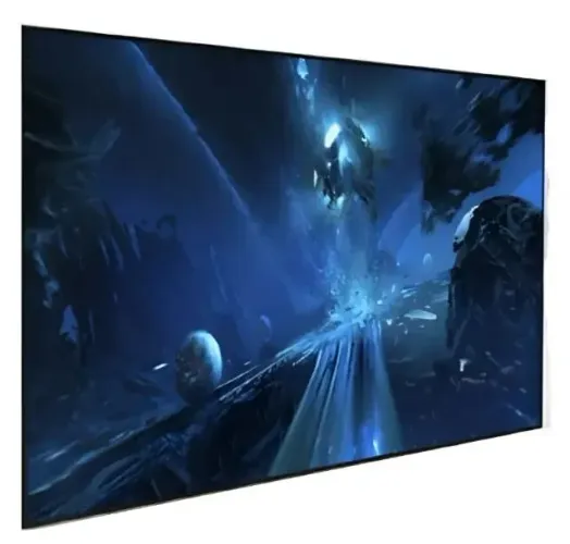 NOVO!! LACRADO!! TELA FIXA CINZA 161" P/ PROJETOR LONGA DISTANCIA PROJETELAS FRAME SLIM!!