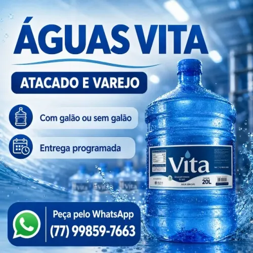 ÁGUA 20 LITROS COM OU SEM GALÃO - MELHOR PREÇO
