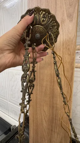 Lindo pendente em metal bronze (sem cúpula)