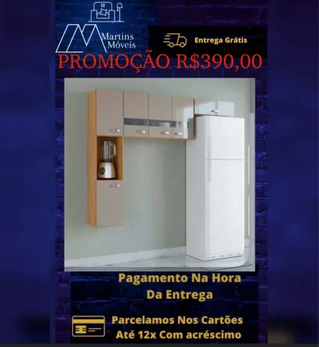 GRANDE PROMOÇÃO*COZINHA JULIA EM L COM ENTREGA GRÁTIS ACEITA CARTÃO