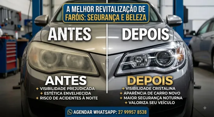 RESTAURAÇÃO E REVITALIZAÇÃO DE FARÓIS A DOMICÍLIO