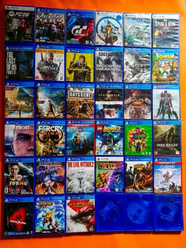 JOGOS DE PS3, PS4, PS5 E XBOX ONE, VALORES NA DESCRIÇÃO 