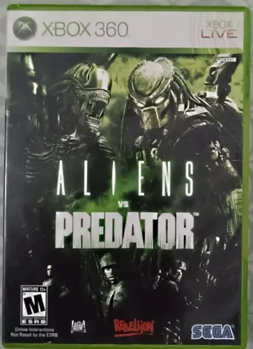 Jogo M. Física Xbox 360 - Aliens Vs Predator. (Original/SemiNovo)