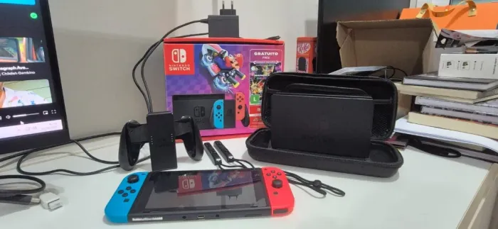 Nintendo Switch + jogo Mario Party Superstars