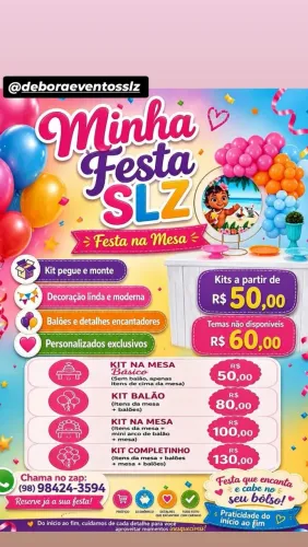 Kit festa na mesa