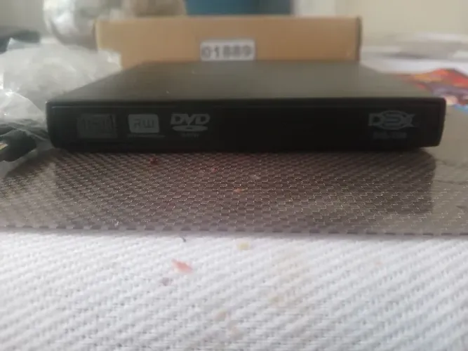 Gravador e Leitor de CD e DVD. Slim, USB. Marca DEX - DG-100, Novo na Caixa.