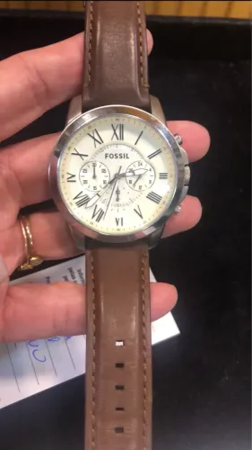 Relógio Fossil masculino couro