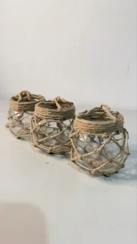 3 Cachepôs rústicos