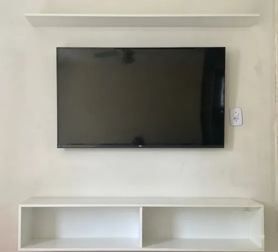 Rack suspenso + prateleira