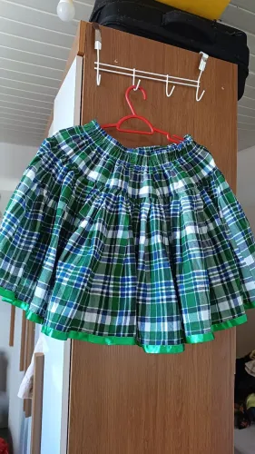 Saia quadrilha tamanho P/PP