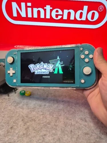 Nintendo switch lite desbloqueado completo na caixa 64GB + 32GB !! com capa e grips !!