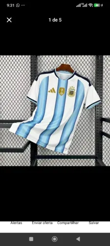 Camisa Argentina e Brasil 2XL (G)