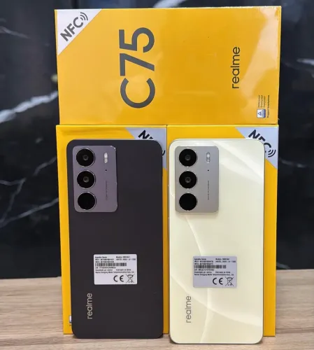 Celular Realme C75 4G NFC 256GB/08GB RAM Dourado Preto Lacrado