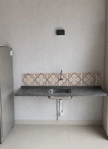 Pia de Granito  com Cuba Inox