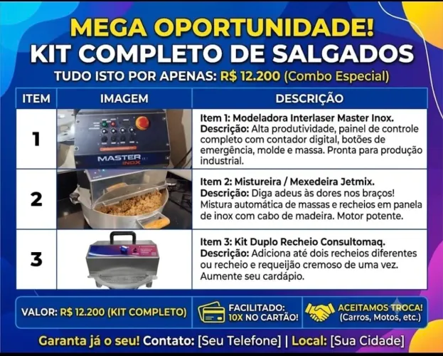 Só salgadeira inox 5.0 interlase
