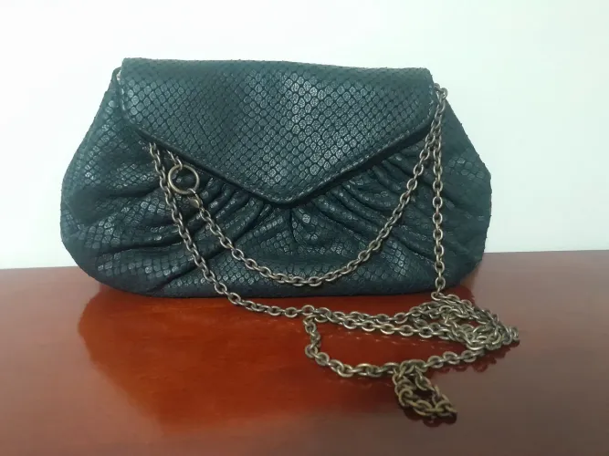 Bolsa preta clutch Lauren Merkin 