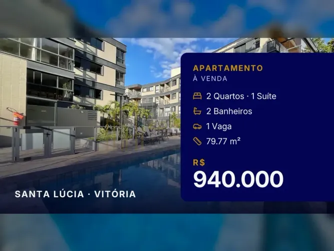Apartamento em Santa Lúcia: Lazer de Resort e Natureza ao Seu Redor