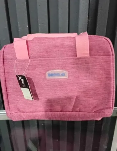 Bolsa térmica rosa, nova, com etiqueta