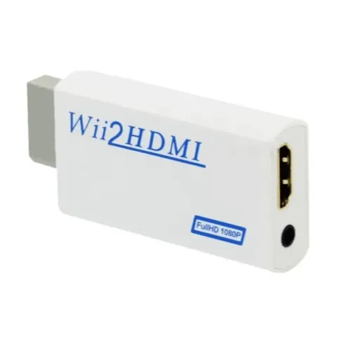 Adaptador Conversor HDMI para Nintendo Wii e Wii U Wii2hdmi