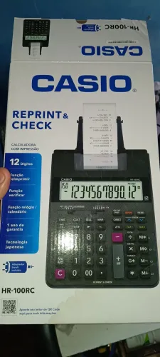 VENDE-SE UMA CALCULADORA DA MARCA CASIO REPRINT E JACK CHECK
