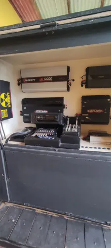 CARRETINHA SOM + GERADOR DE ENERGIA + CAPA + RODAS E PNEUS NOVOS