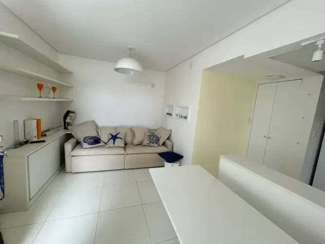 Apartamento 1/4 sala mobiliado completo à venda na barra