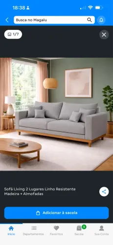 Sofá living moderno.