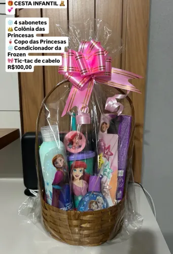 Cesta infantil dia das crianças