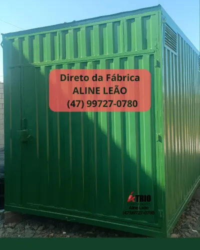 Container escritorio, deposito Dormitório Container Pomerode SC - Piso Naval Chave Tetra 