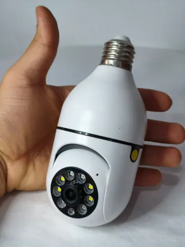 Câmera de segurança bocal E27 lâmpada 