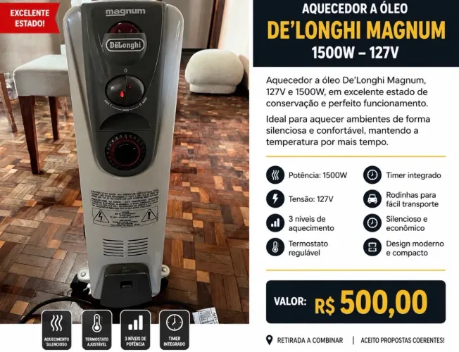 Vendo aquecedor