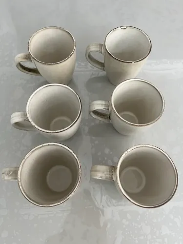 Conjunto com 6 xícaras café 200 ml.