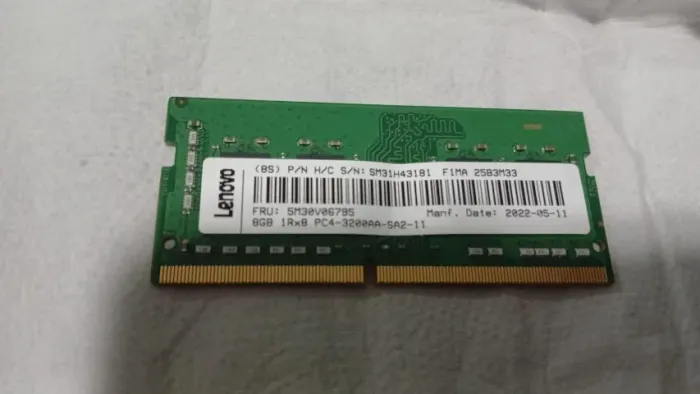 Memoria notebook Lenovo 8 GB 3200 mhz.