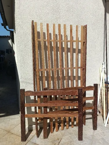 Cama De Solteiro Madeira Sucupira - Ótimo Estado