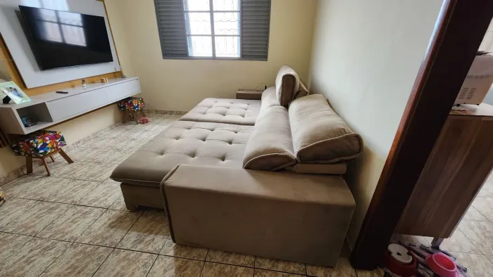Sofá retrátil e reclinavel 2.90mt