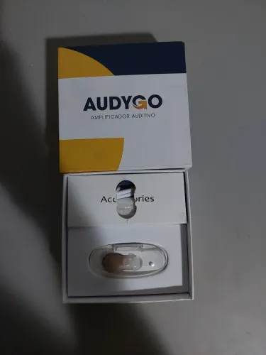 Amplificador Auditivo Recarregável Audygo Discreto Novo Na Caixa<br>
