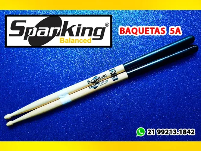 * * Baquetas / Modelo 5A / Cabo Borracha / Spanking * *