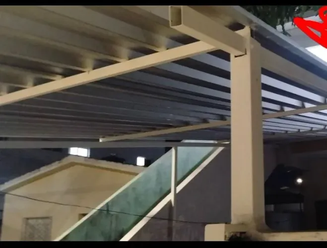 Cobertura de telha em alumínio e galvanizada 