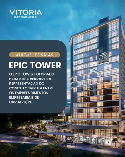 Alugo Salas comerciais Empresarial Epic Tower - Vários tamanhos