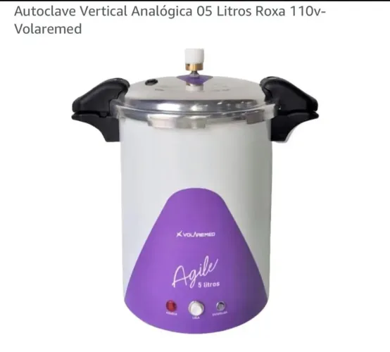 Autoclave vertical analógico 5litros retirar no local
