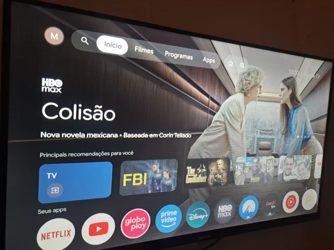 Smart Tv 32 Semp Google Tv S42 Led Preto Hdmi