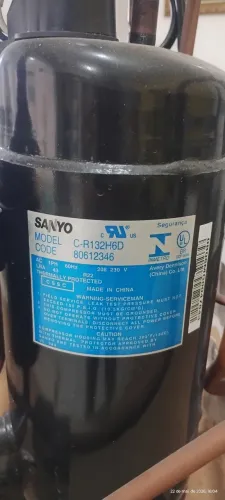 Compressor Rotativo 18.000 Btu SANYO C-R132H6D 220V R22