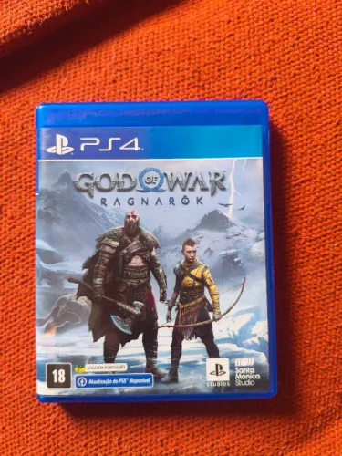 God of War Ragnarok PS4<br>Rodando perfeitamente.<br>180 Reais, faço 130 para vir buscar
