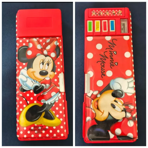Estojo Escolar Vintage Disney Minnie Mouse Anos 90/2000 Pop-Up Original Licenciado 
